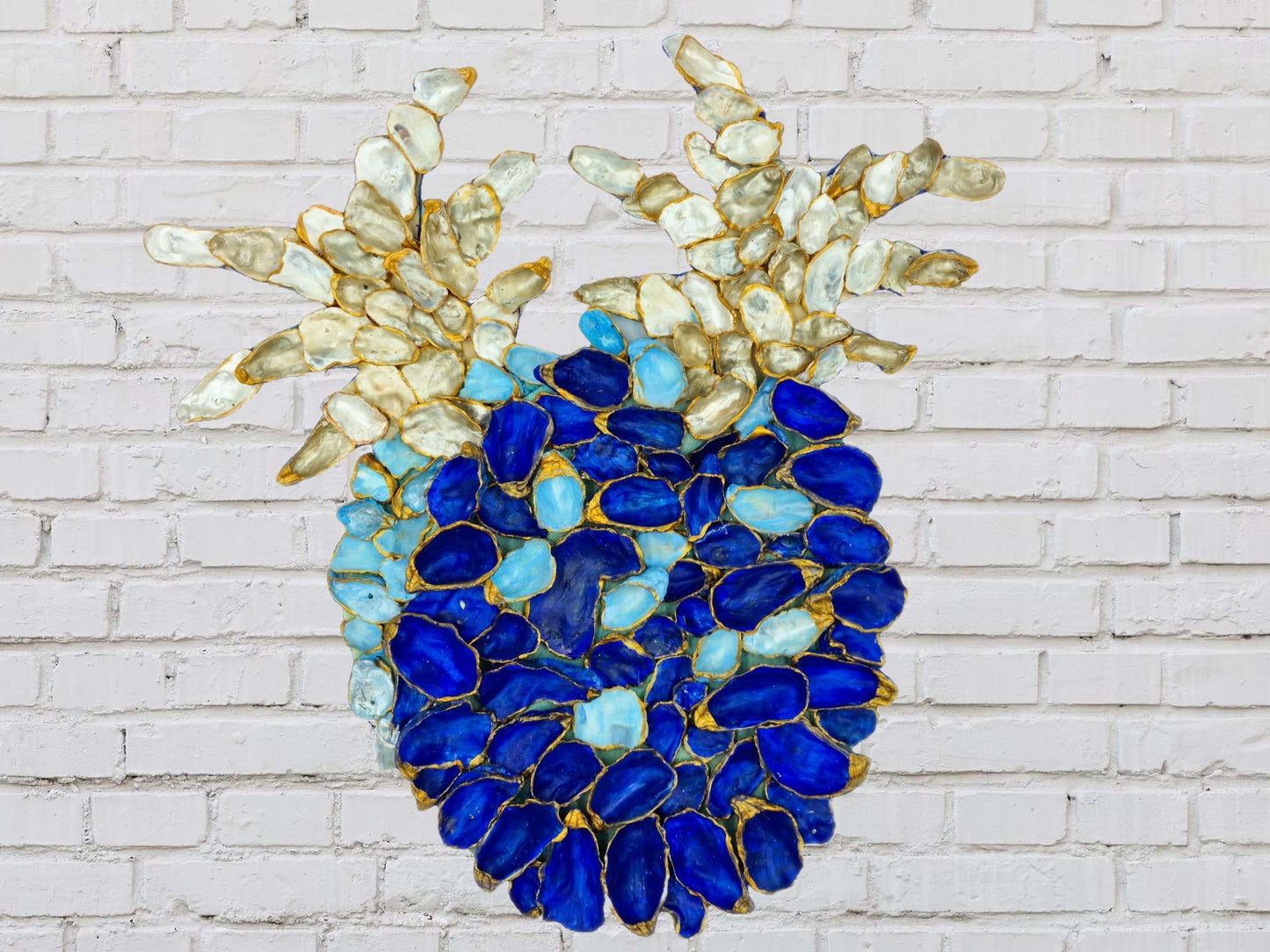 Ananas Austernmuscheln Blau