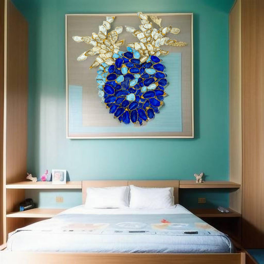 Ananas Austernmuscheln Blau