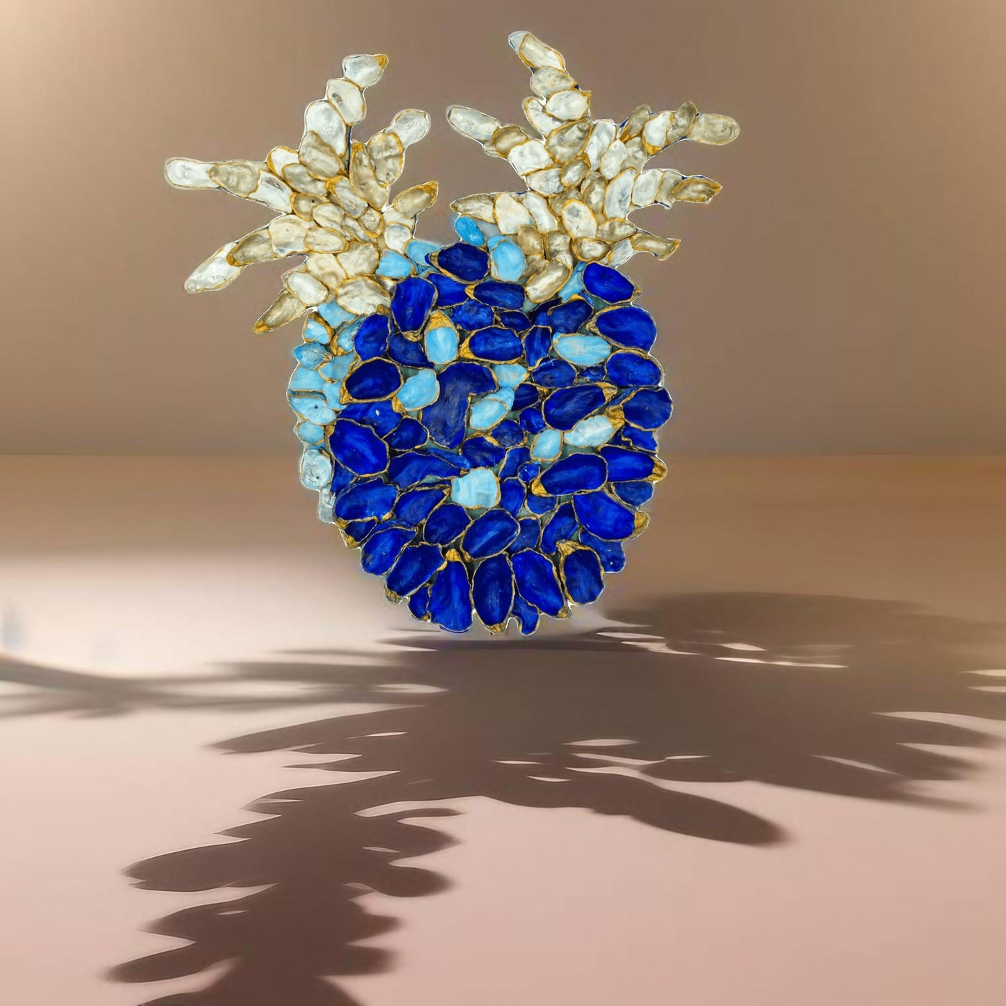 Ananas Austernmuscheln Blau