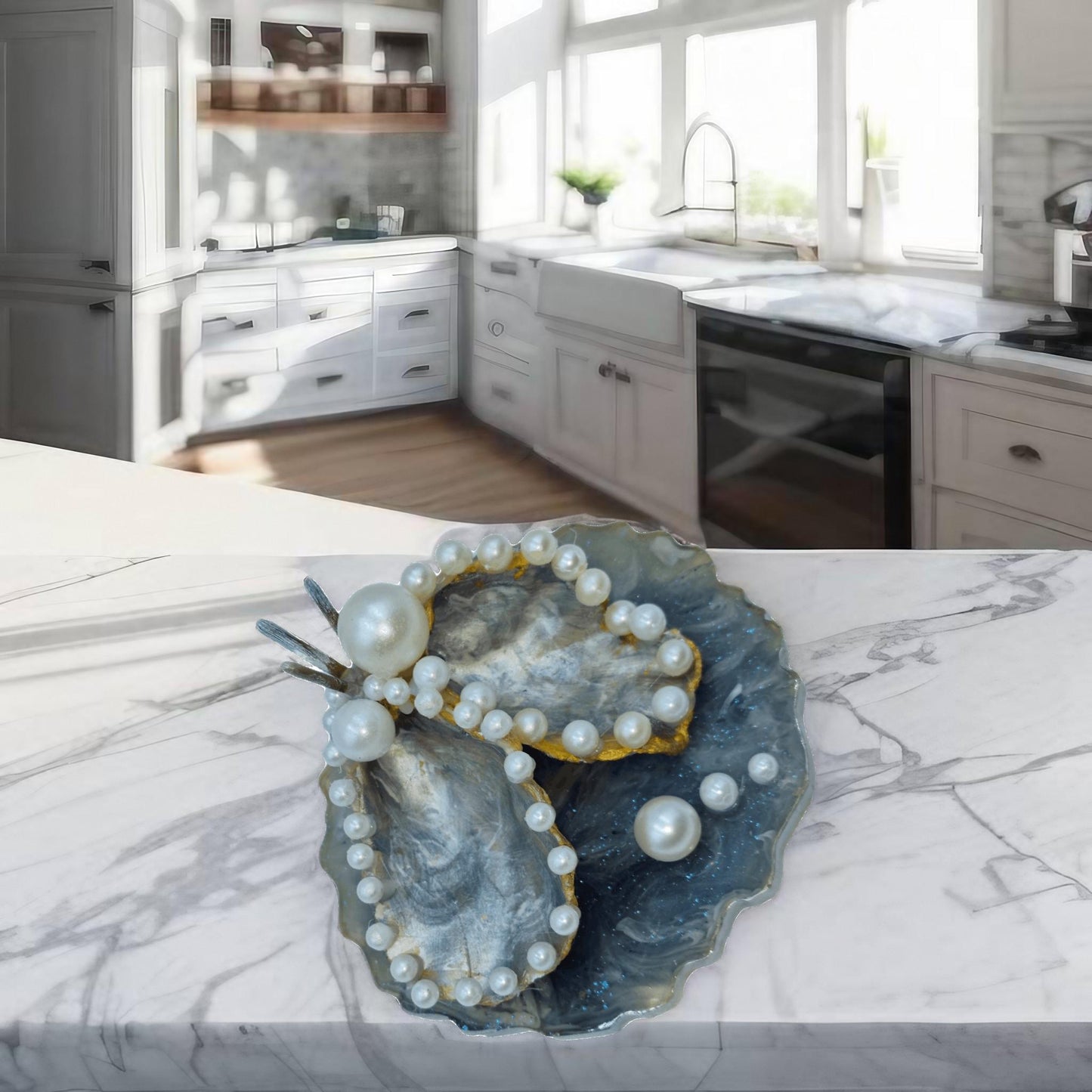 Austern Schmuck Schatulle