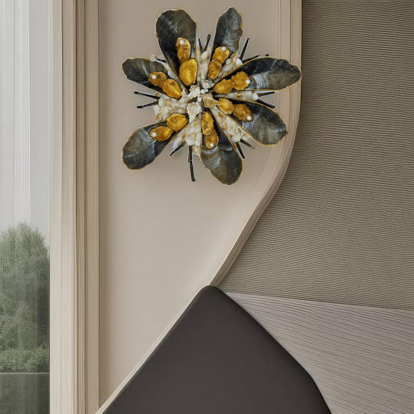 Steckmuschel Blume extravagant