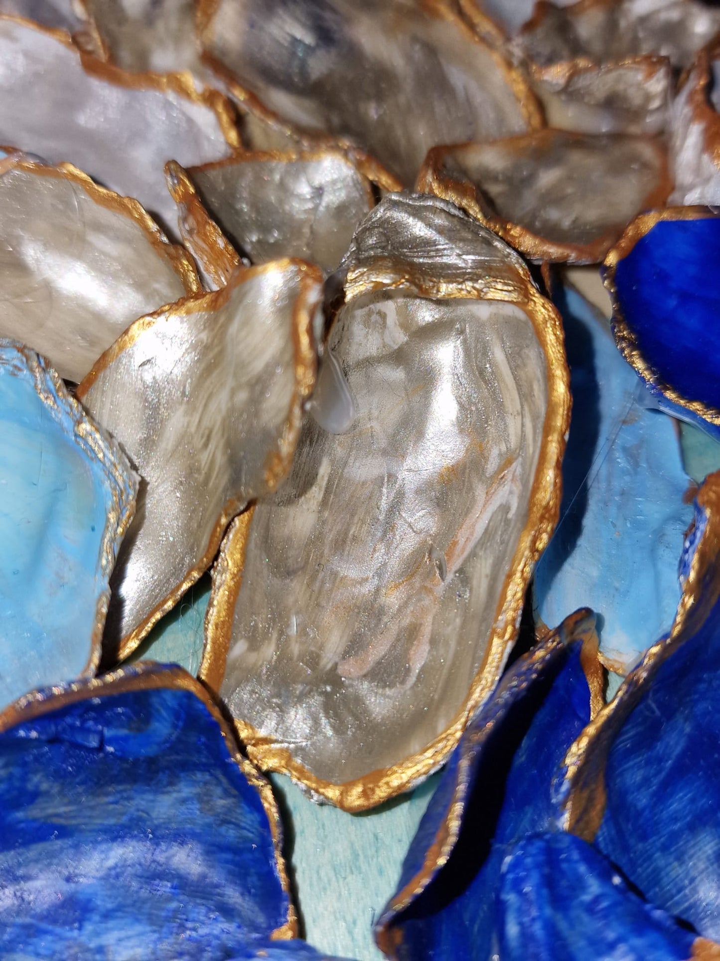 Ananas Austernmuscheln Blau