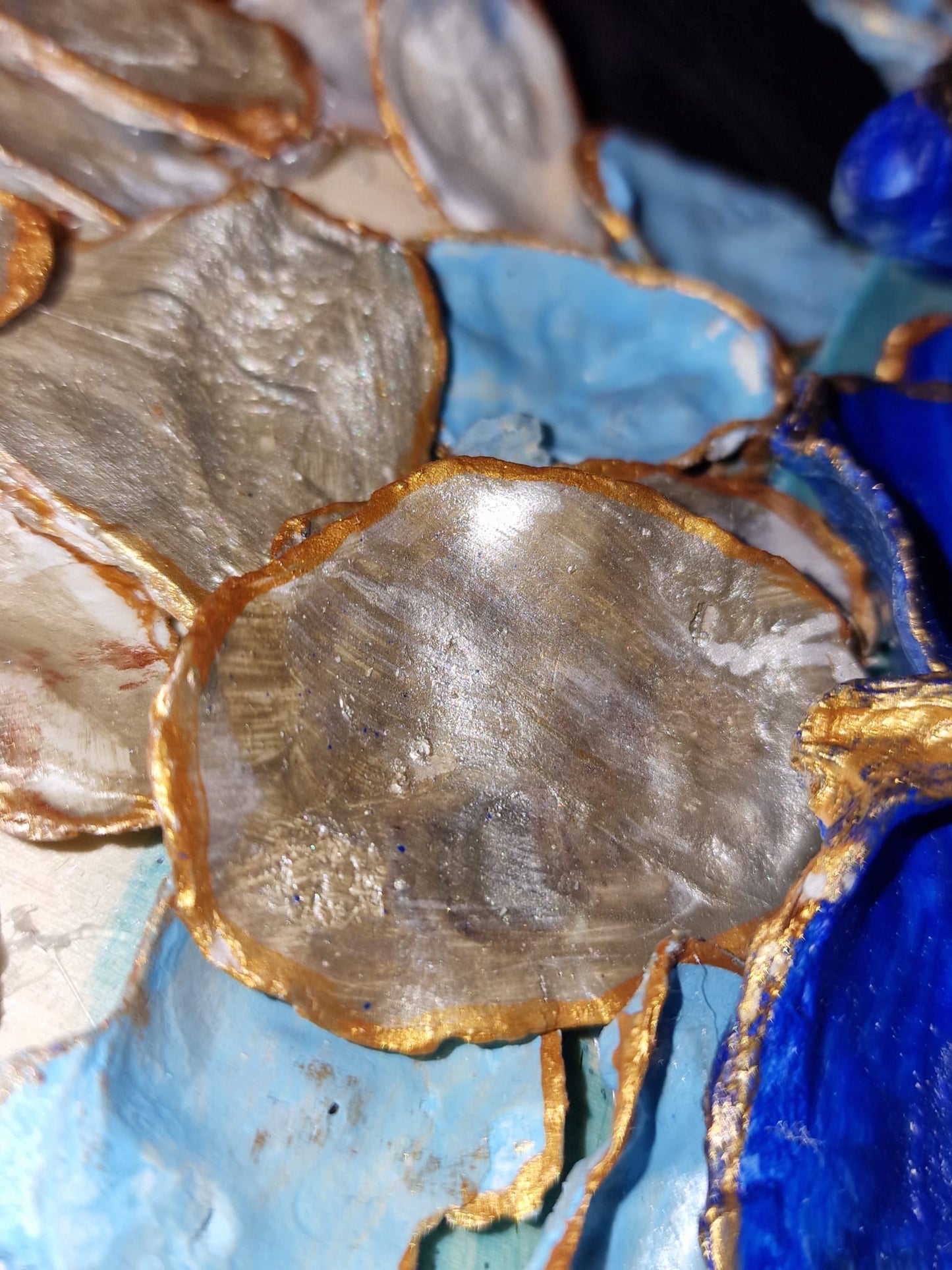 Ananas Austernmuscheln Blau