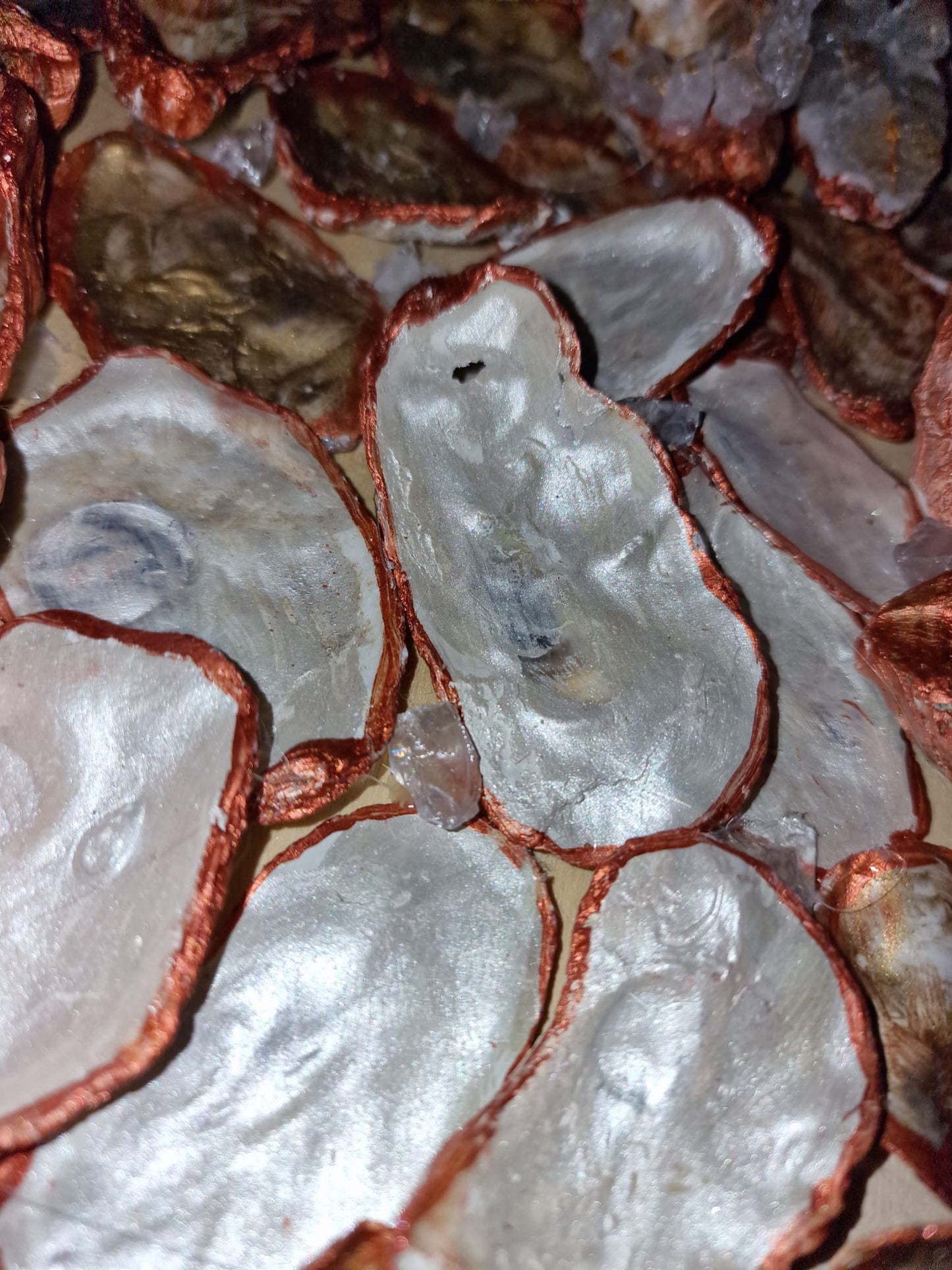 Ananas Austernmuscheln Bronze