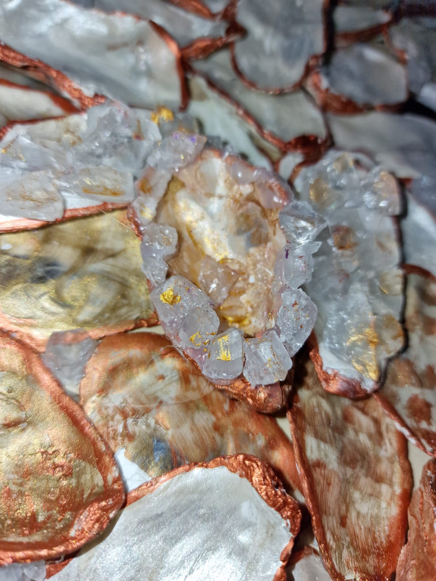 Ananas Austernmuscheln Bronze