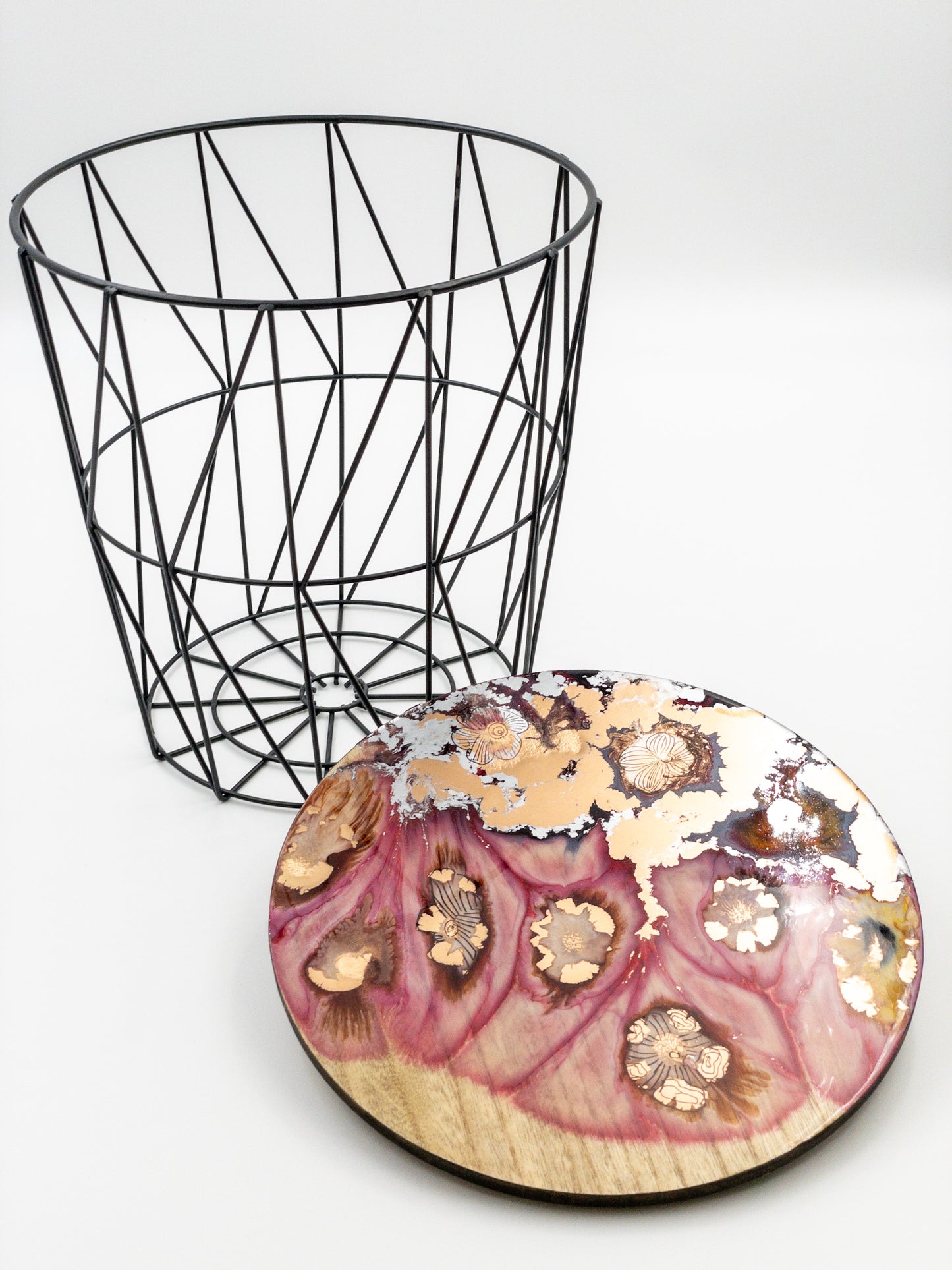 Resin Beistelltisch Pink