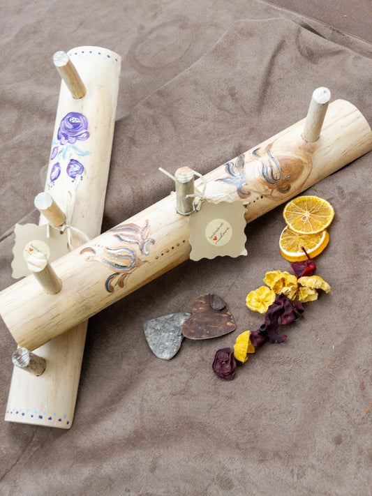 Kleiderhaken Leiste Blümchen