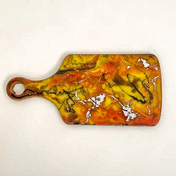 Schneidebrett Nuss mit Resin